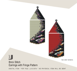 brick stitch earrings